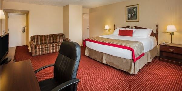 Deluxe King at Ramada by Wyndham Ligonier, Pennsylvania Deluxe King at Ramada by Wyndham Ligonier, Pennsylvania